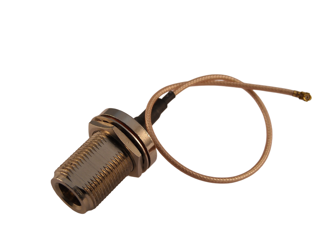 N TYPE STR. JACK BULKHEAD TO MHF (I-PEX)